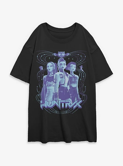 KPop Demon Hunters Huntrix Honmoon Womens Oversized T-Shirt
