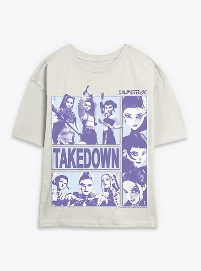 KPop Demon Hunters Takedown Huntrix Womens Skimmer T-Shirt