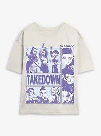 KPop Demon Hunters Takedown Huntrix Womens Skimmer T-Shirt