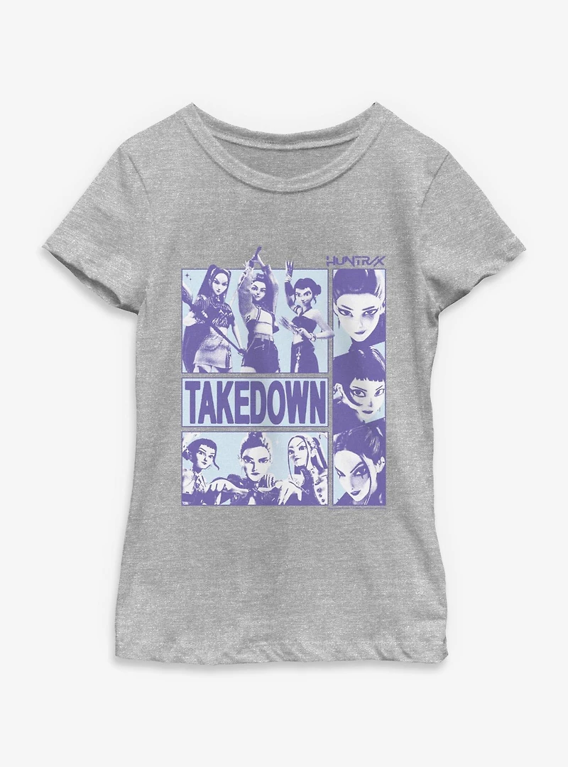 KPop Demon Hunters Takedown Huntrix Youth Girls T-Shirt