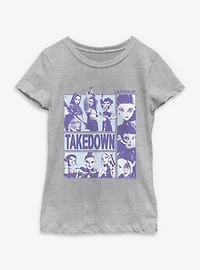KPop Demon Hunters Takedown Huntrix Youth Girls T-Shirt