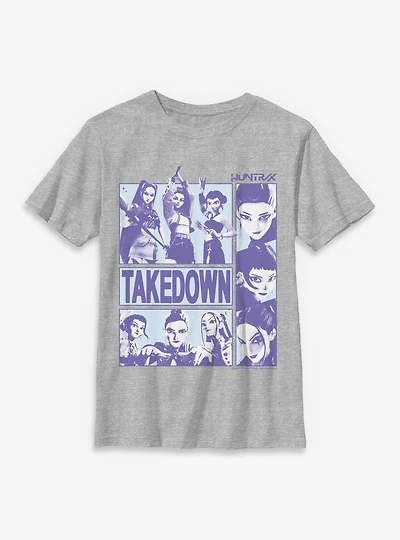 KPop Demon Hunters Takedown Huntrix Youth T-Shirt