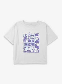 KPop Demon Hunters Takedown Huntrix Youth Girls Boxy Crop T-Shirt