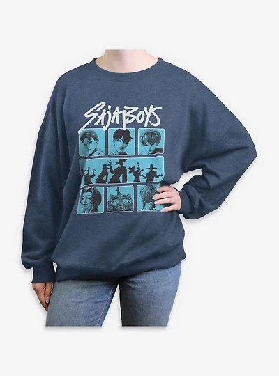 KPop Demon Hunters Saja Boys Group Womens Oversized Sweatshirt