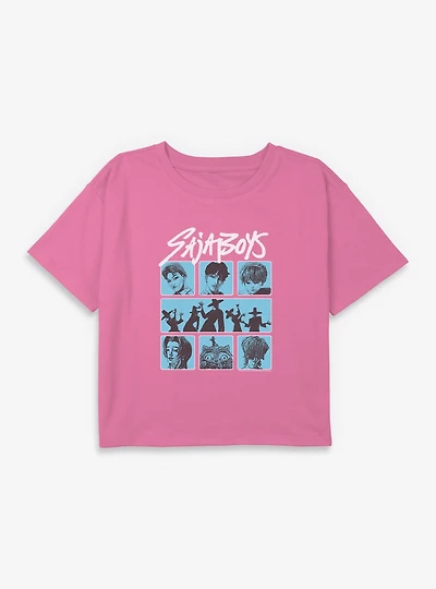 KPop Demon Hunters Saja Boys Group Youth Girls Boxy Crop T-Shirt