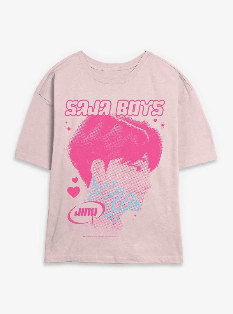 KPop Demon Hunters Saja Boys Jinu Markings Womens Skimmer T-Shirt