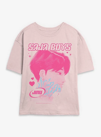 KPop Demon Hunters Saja Boys Jinu Markings Womens Skimmer T-Shirt