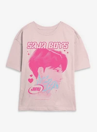 KPop Demon Hunters Saja Boys Jinu Markings Womens Skimmer T-Shirt