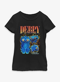 KPop Demon Hunters Derpy Tiger And Sussie Bird Collage Youth Girls T-Shirt