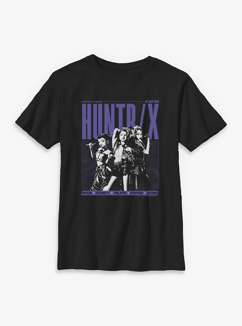 KPop Demon Hunters World Tour Huntrix Youth T-Shirt