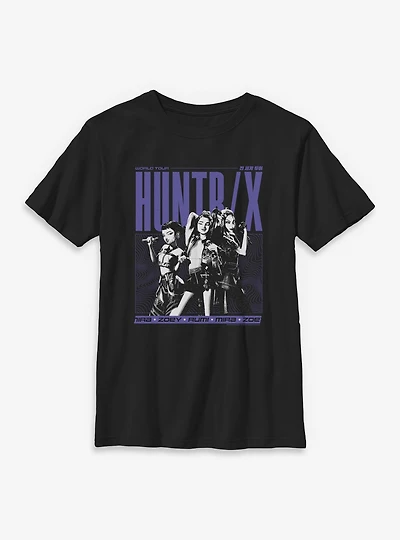KPop Demon Hunters World Tour Huntrix Youth T-Shirt