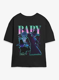KPop Demon Hunters Saja Boys Baby Collage Womens Skimmer T-Shirt