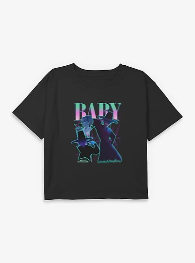 KPop Demon Hunters Saja Boys Baby Collage Youth Girls Boxy Crop T-Shirt