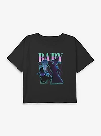 KPop Demon Hunters Saja Boys Baby Collage Youth Girls Boxy Crop T-Shirt