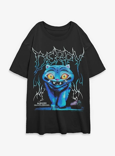 KPop Demon Hunters Derpy Rock Womens Oversized T-Shirt BoxLunch Exclusive