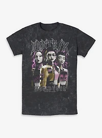 KPop Demon Hunters Huntrix Group Pose Mineral Wash T-Shirt BoxLunch Exclusive