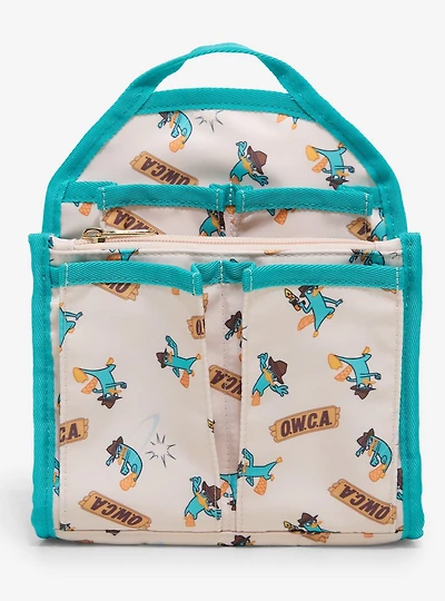 Disney Phineas & Ferb Perry the Platypus Allover Print Mini Backpack Organizer — BoxLunch Exclusive
