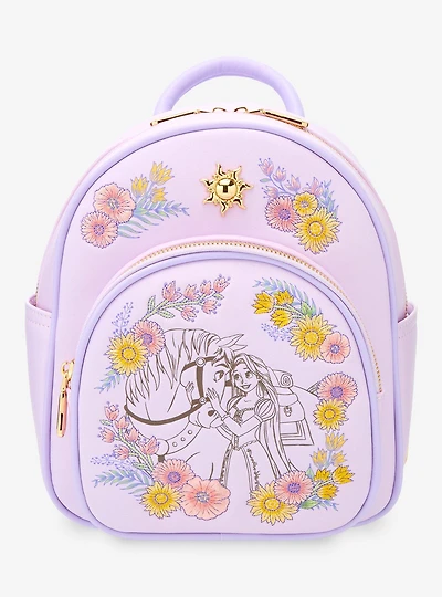 Disney Tangled Rapunzel and Maximus Floral Mini Backpack - BoxLunch Exclusive