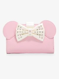Loungefly Disney Minnie Mouse Rhinestone Bow Wallet - BoxLunch Exclusive