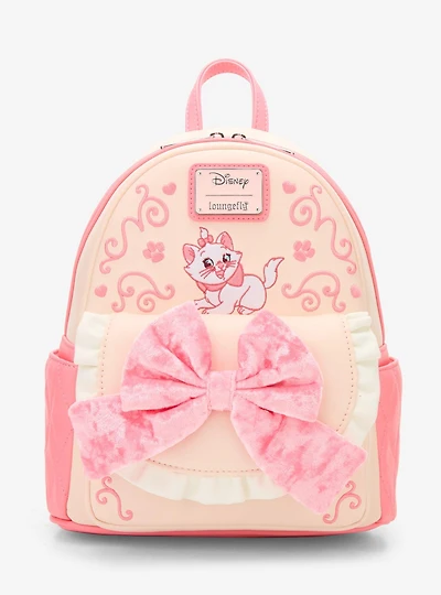 Loungefly Disney The Aristocats Marie Velvet Bow Mini Backpack - BoxLunch Exclusive