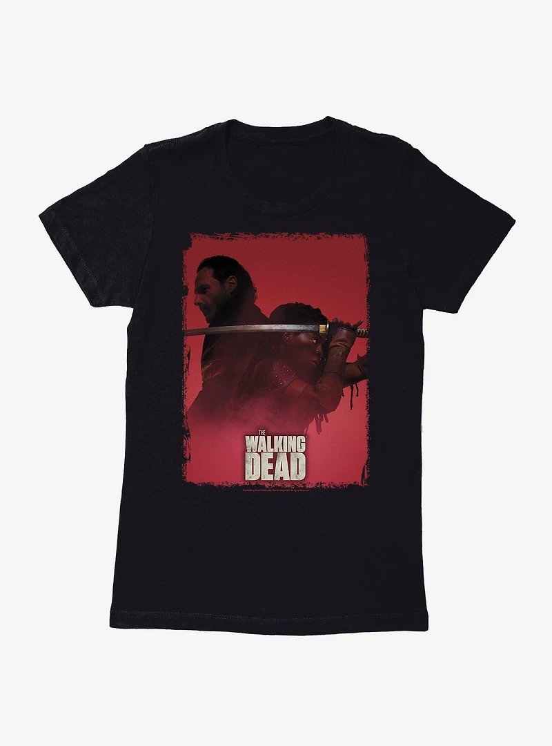 The Walking Dead Rick and Michonne Womens T-Shirt