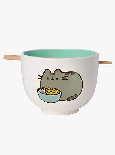Pusheen Ramen Bowl & Chopsticks