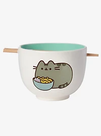 Pusheen Ramen Bowl & Chopsticks