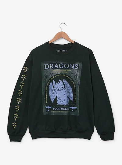 DreamWorks How To Train Your Dragon Toothless Frame Portrait Crewneck - BoxLunch Exclusive