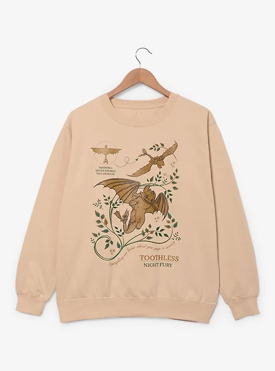 DreamWorks How To Train Your Dragon Flying Toothless Crewneck - BoxLunch Exclusive