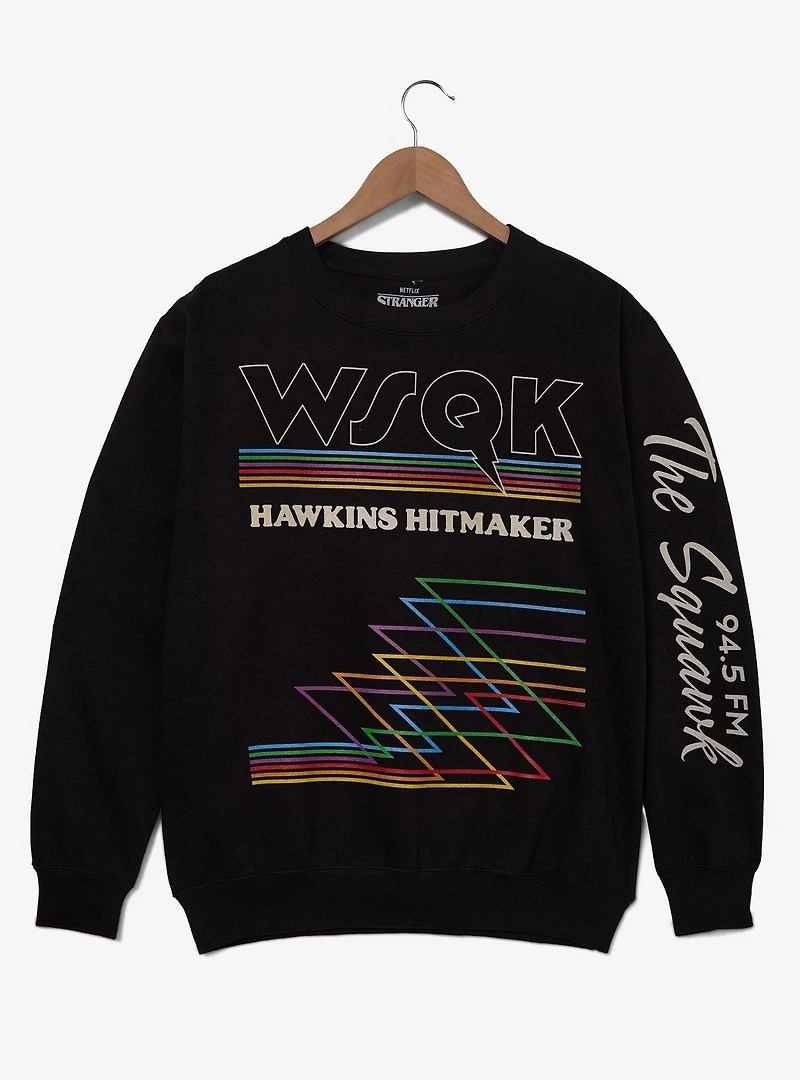 Stranger Things WSQK Logo Women's Crewneck - BoxLunch Exclusive