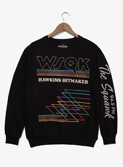 Stranger Things WSQK Logo Women's Crewneck - BoxLunch Exclusive