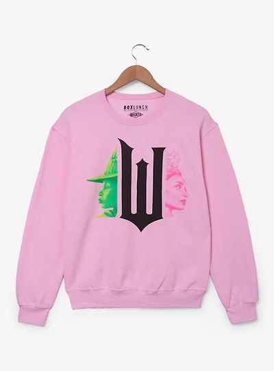 Wicked Glinda & Elphaba Logo Women's Crewneck - BoxLunch Exclusive