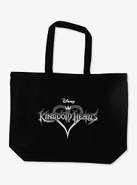 Disney Kingdom Hearts Title Black Canvas Tote — BoxLunch Exclusive