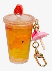 tokidoki Unicorno Beverage Besties Tropical Fizz Liquid Filled Keychain