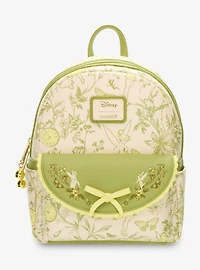 Loungefly Disney Peter Pan Tinker Bell Floral Allover Print Mini Backpack - BoxLunch Exclusive