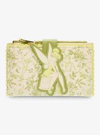 Loungefly Disney Peter Pan Tinker Bell Floral Allover Print Wallet - BoxLunch Exclusive