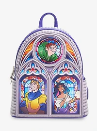 Loungefly Disney The Hunchback of Notre Dame Character Stained Glass Windows Mini Backpack - BoxLunch Exclusive