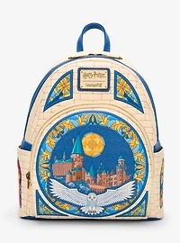 Loungefly Harry Potter Hedwig Hogwarts Stained Glass Mini Backpack — BoxLunch Exclusive