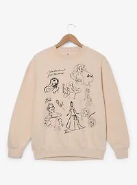 Disney Princess Sketches Crewneck - BoxLunch Exclusive
