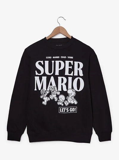 Nintendo Super Mario Tonal Title Crewneck - BoxLunch Exclusive