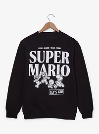 Nintendo Super Mario Tonal Title Crewneck - BoxLunch Exclusive