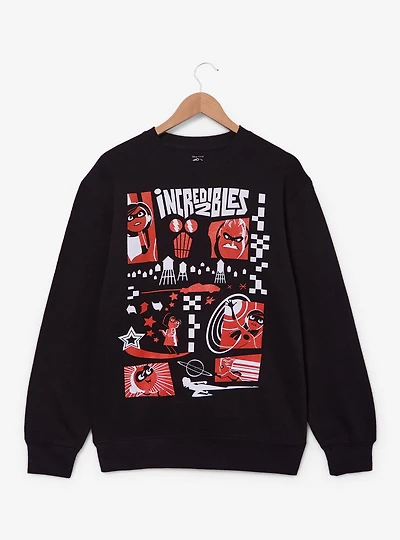 Disney Pixar The Incredibles 2 Panel Icons Crewneck - BoxLunch Exclusive