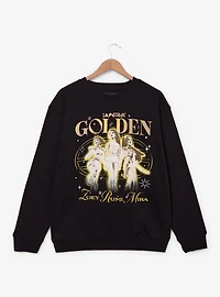 KPop Demon Hunters HUNTR/X Golden Women's Crewneck - BoxLunch Exclusive