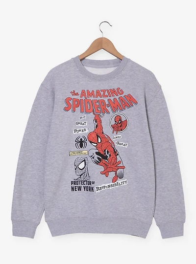 Marvel Spider-Man Comic Icons Crewneck