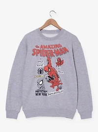 Marvel Spider-Man Comic Icons Crewneck