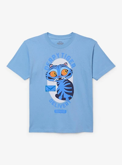 KPop Demon Hunters Derpy Tiger Delivery Youth T-Shirt - BoxLunch Exclusive