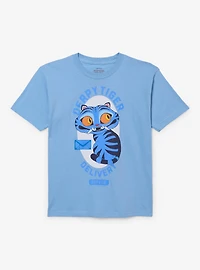 KPop Demon Hunters Derpy Tiger Delivery Youth T-Shirt - BoxLunch Exclusive