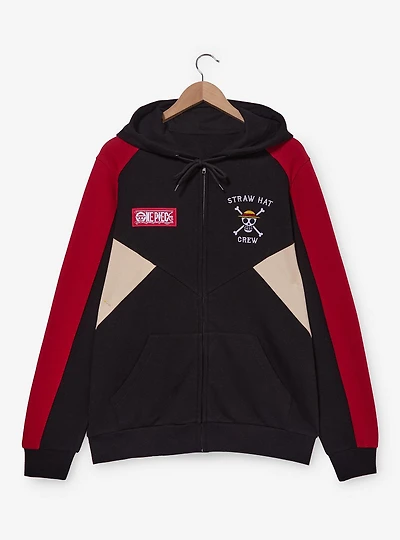One Piece Straw Hat Crew Color Block Hoodie — BoxLunch Exclusive