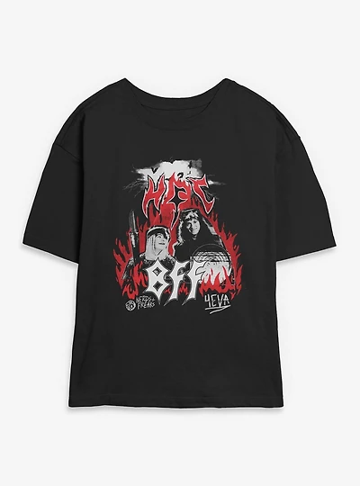Stranger Things Best Friends Forever BFF Eddie & Dustin Womens Skimmer T-Shirt