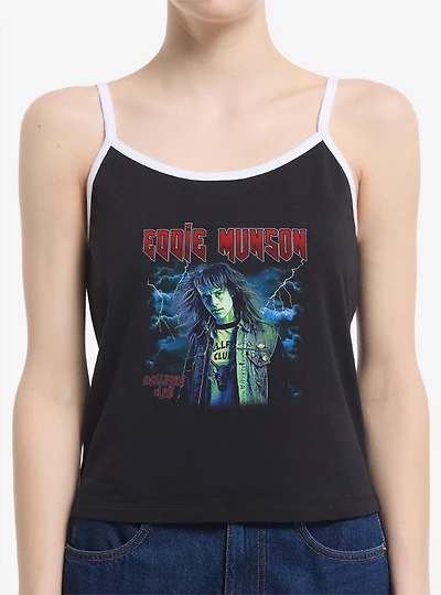 Stranger Things Eddie Munson Hellfire Club Portrait Womens Cami Tank Top